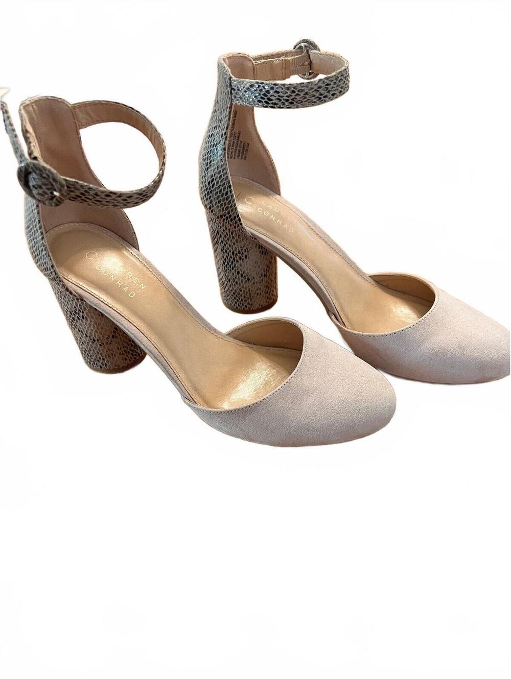 Lauren Conrad Ankle Strap Block Heel Shoes